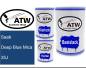 Preview: Saab, Deep Blue Mica, 35J: 500ml Lackdose + 500ml Klarlack + 250ml Härter - Set, von ATW Autoteile West.